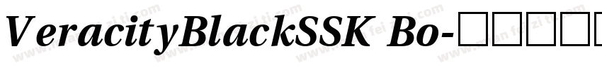 VeracityBlackSSK Bo字体转换